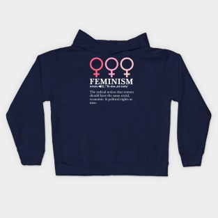 Political Flower Power Resist Feminism Definition Equality Feminist Kids Hoodie